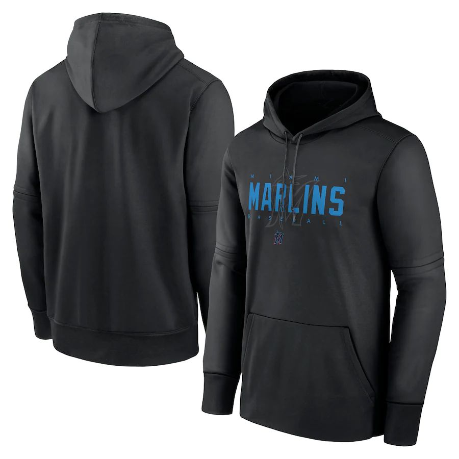 Men 2023 MLB Miami Marlins black Sweatshirt style 1->miami marlins->MLB Jersey
